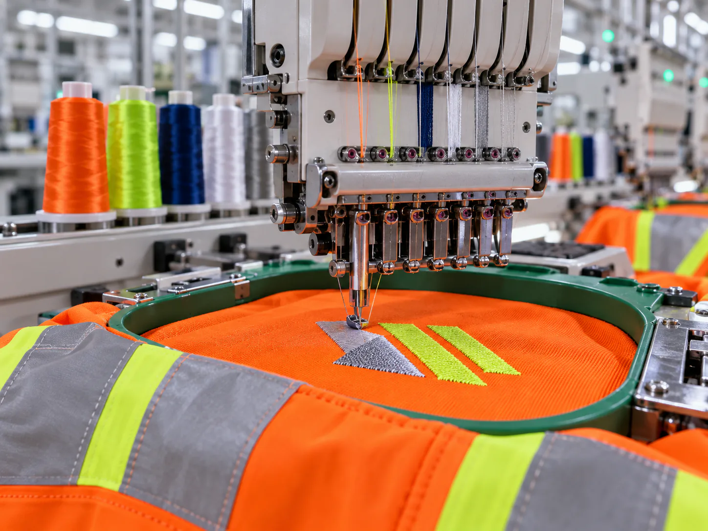 Embroidery workwear development detail